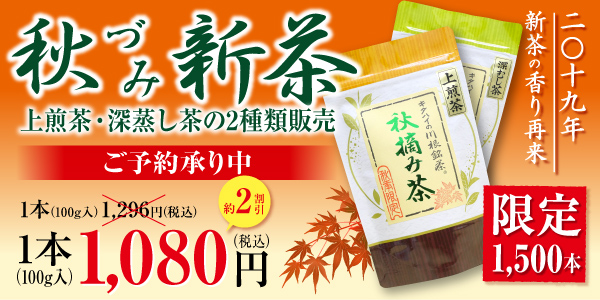2019年　秋づみ新茶