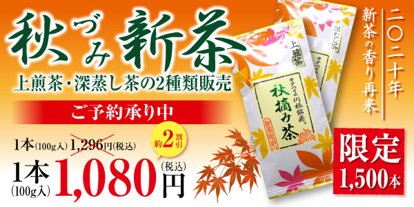2020年　秋づみ新茶