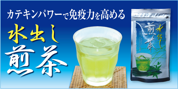 カテキンパワーで免疫力を高める水出し煎茶